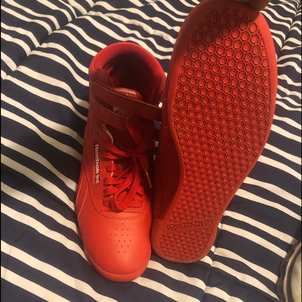 Reebok’s only worn once in very good condition